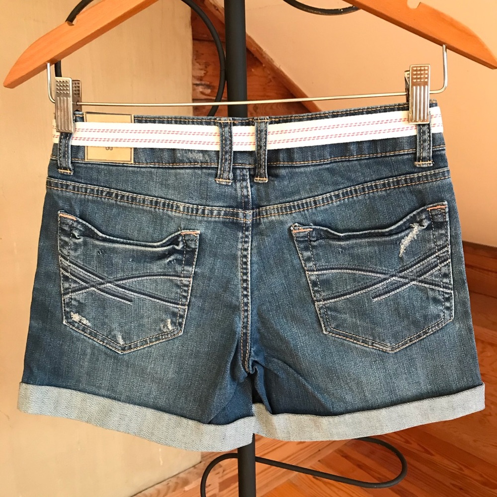 🌸5/$30🌸 Aeropostale Denim Belted Shorts NWT! - Picture 5 of 7